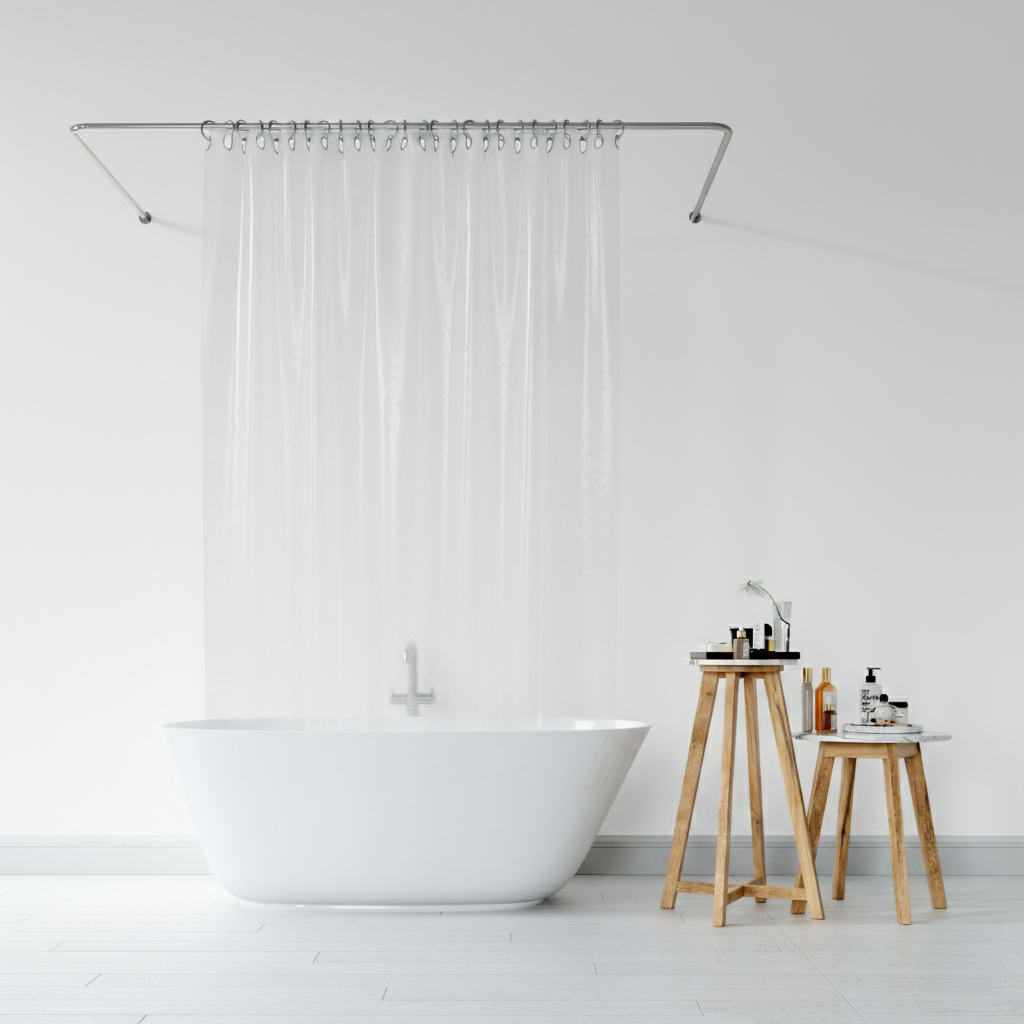 shower liner and curtain