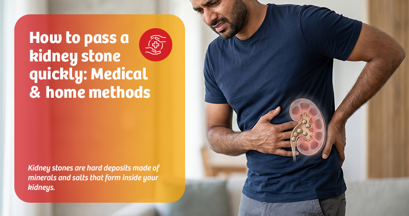 How to pass a kidney stone quickly: Medical & home methods