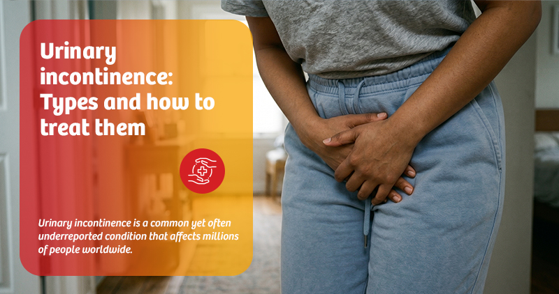 Urinary incontinence:
                                    Types and how to treat them