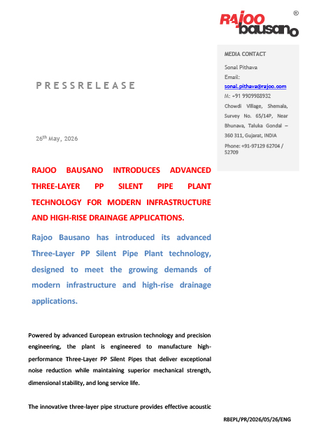 Three-Layer PP Silent Pipe Plant Technology