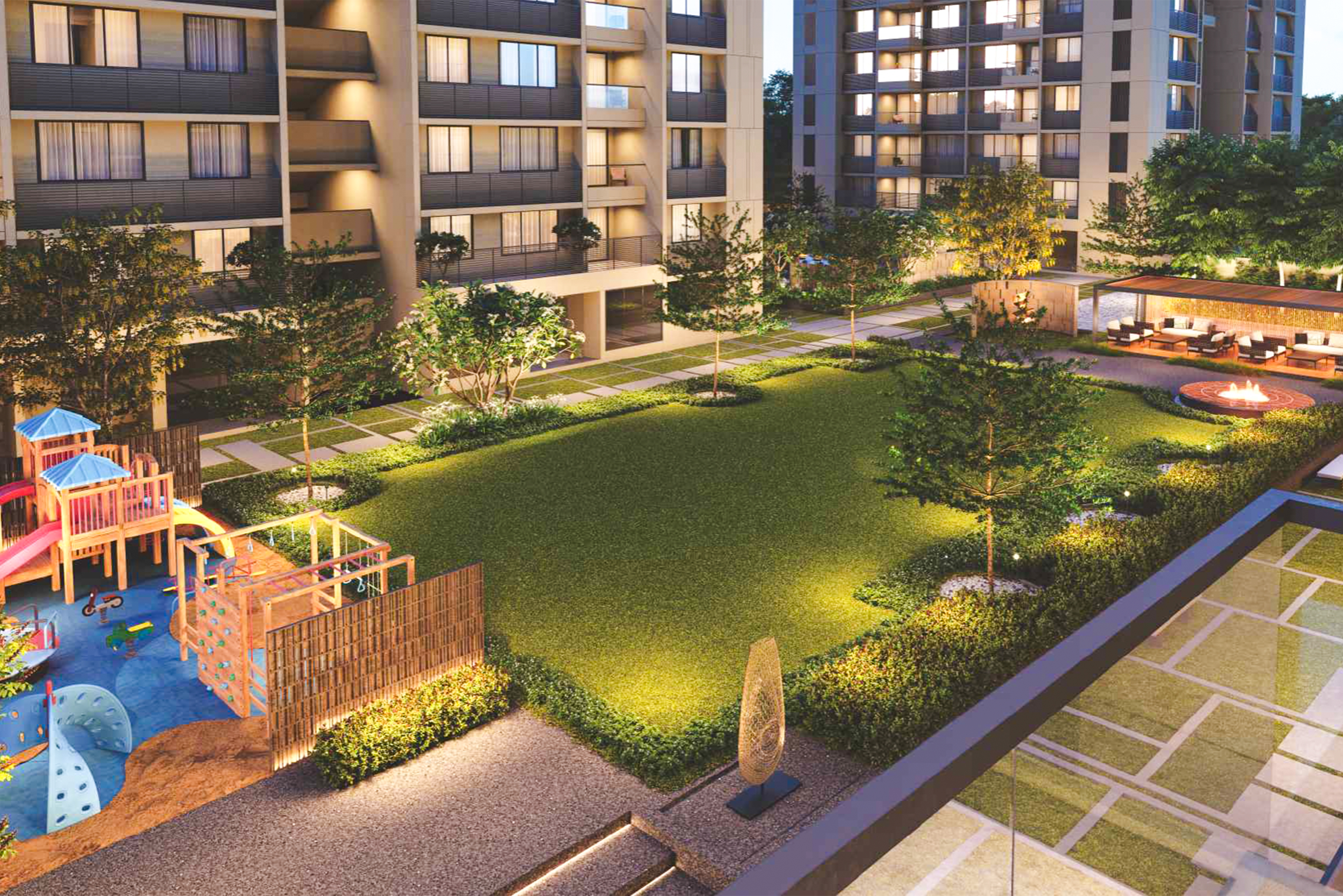 Swati Premier exterior at sunset
