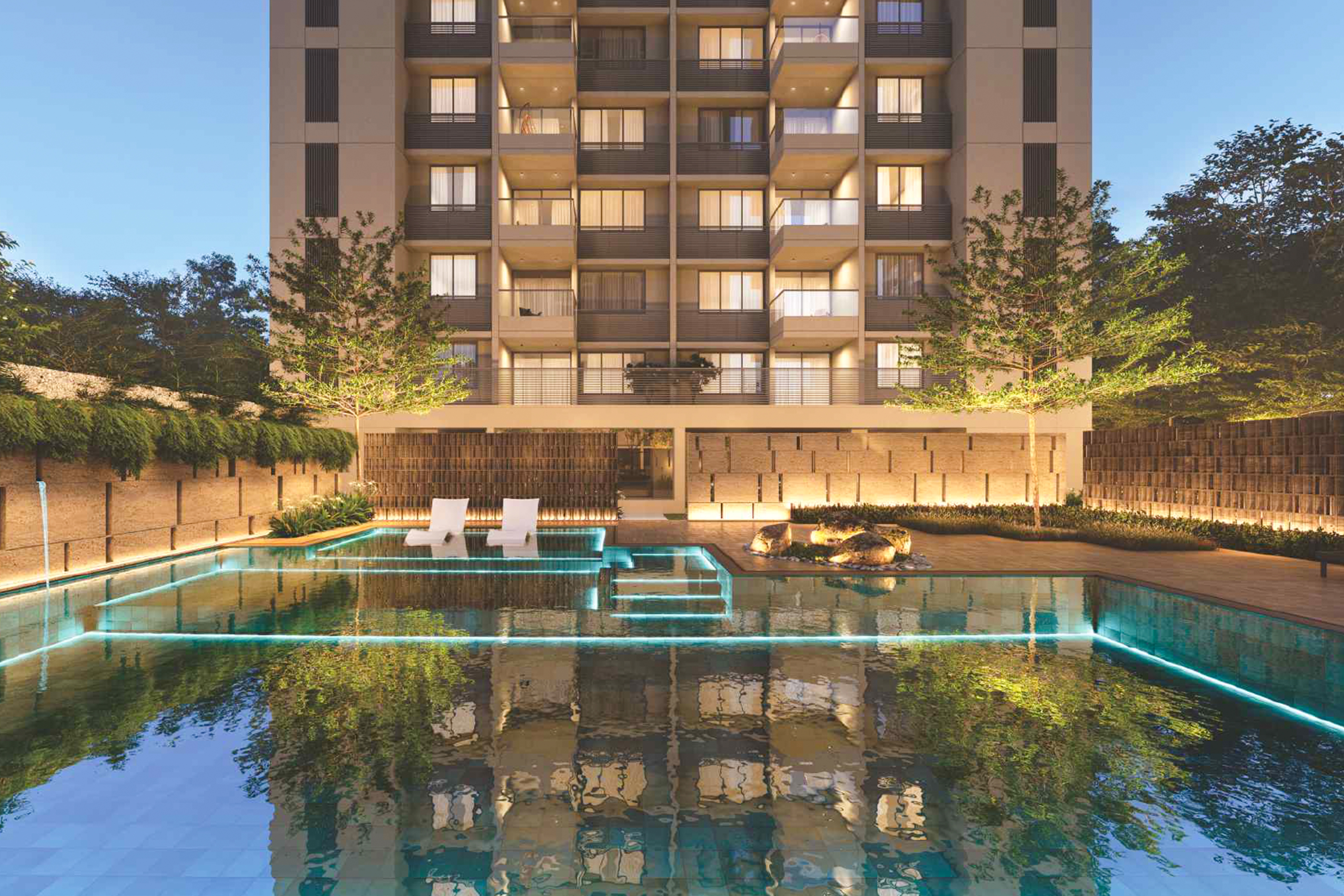 Terrace garden at Swati Premier